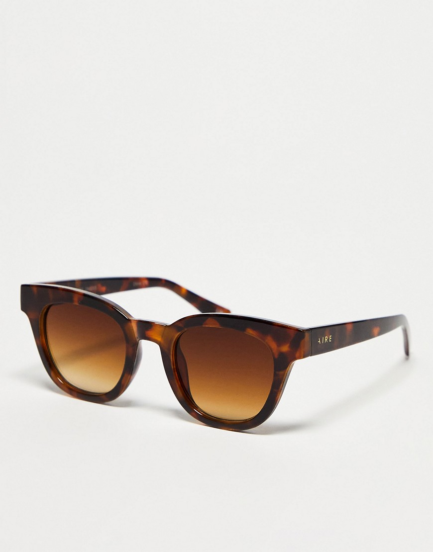 Aire Dorado Sunglasses In Dark Brown Tortoiseshell