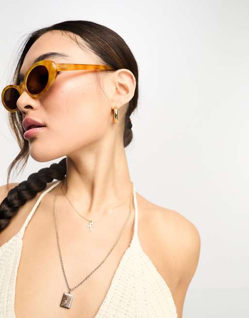 AIRE Fornax oval sunglasses in vintage tortoiseshell, 2 of 4