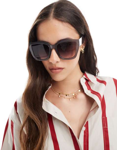 Aire Haedus oversized square sunglasses in grey smoke - view 1
