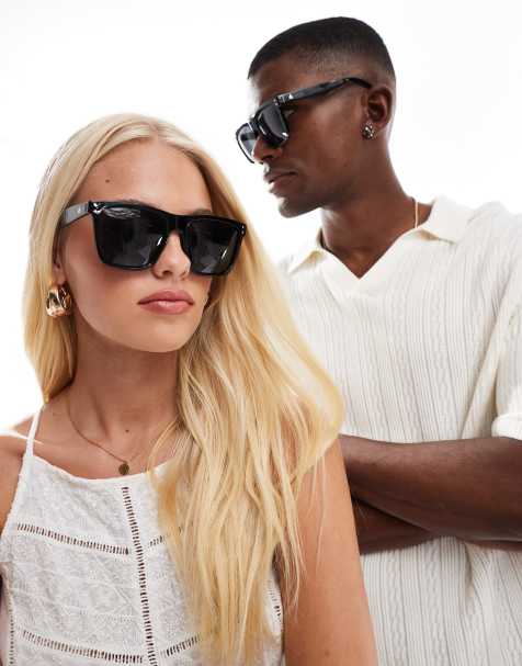 Aire - Kraz - Lunettes de soleil carrées oversize - Noir - view 1