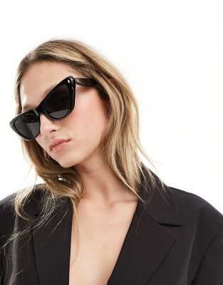 AIRE - Linea - Cat-Eye-Sonnenbrille in Schwarz