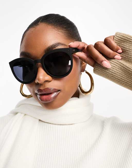 AIRE – Lyra – Runde Sonnenbrille in Schwarz