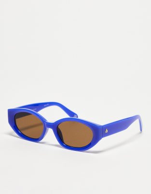 AIRE - Mensa - Sonnenbrille in Blau mit braunen Gläsern