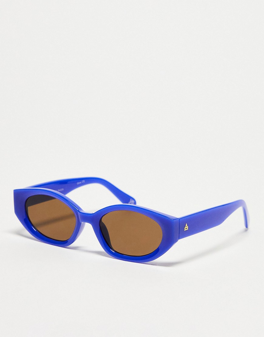 AIRE mensa sunglasses with brown lens in blue