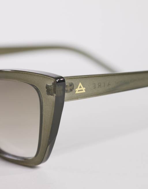 AIRE – Solstice – Cat-Eye-Sonnenbrille in Grün, 2 von 3