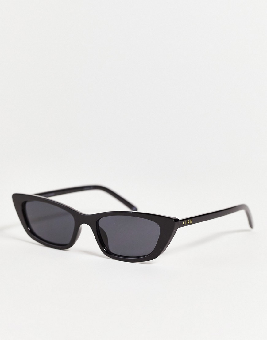 AIRE titania cat eye sunglasses in black