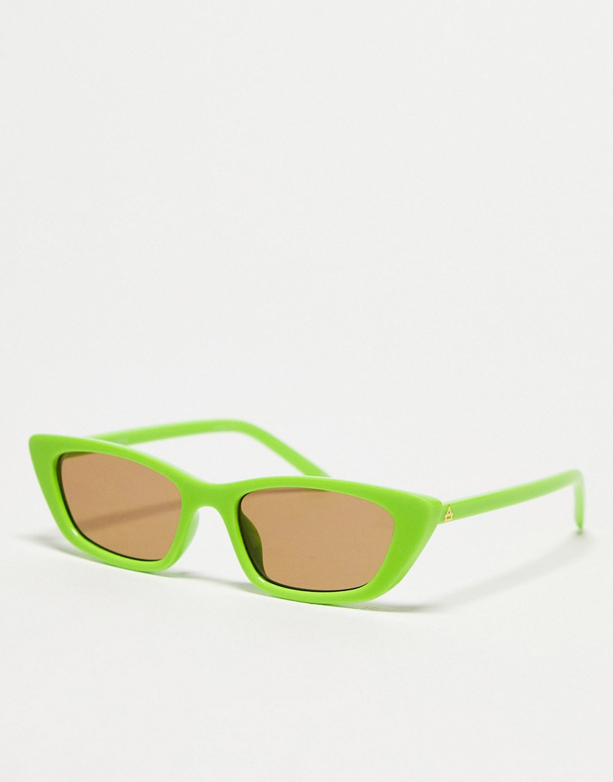 AIRE titania festival sunglasses with tan lens in green