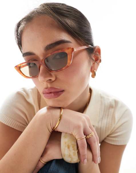 AIRE – Titania – Schmale Sonnenbrille in Vintage-Schildpatt-Optik - view 1