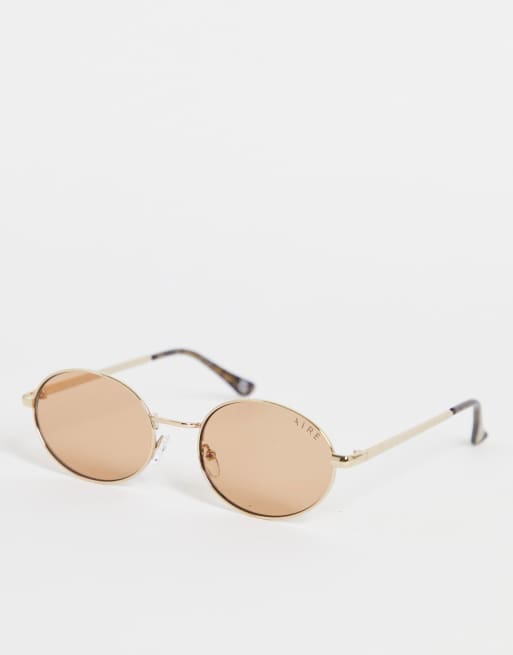 AIRE - Velocity - Occhiali da sole rotondi color oro rosa 