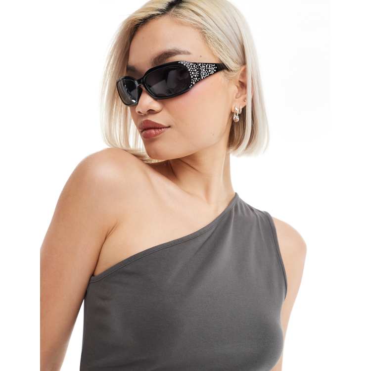 Womens diamante sunglasses sales