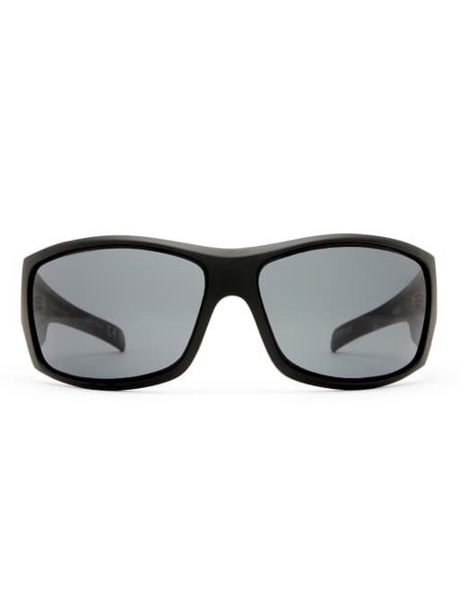 AIRE x Von Dutch Outlawed wrap around sunglasses in matte black, 5 of 5