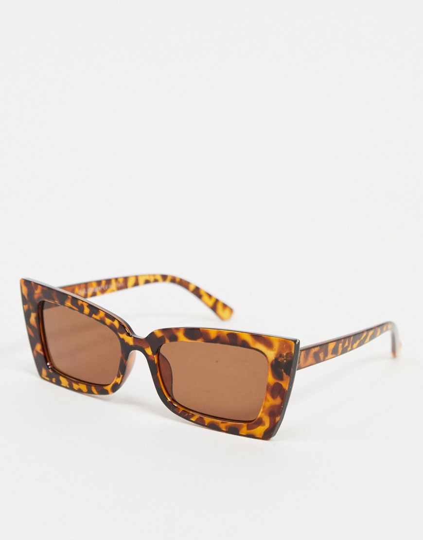 Aj Morgan Big Payback Super-oversized Sunglasses In Tortoiseshell-brown