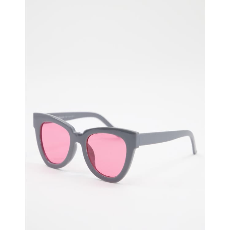 AJ Morgan cat eye pink lens sunglasses | ASOS display picture 3