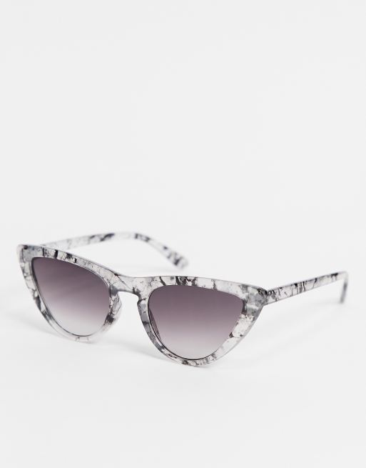AJ Morgan – Cat-Eye-Sonnenbrille in grauem Marmorton