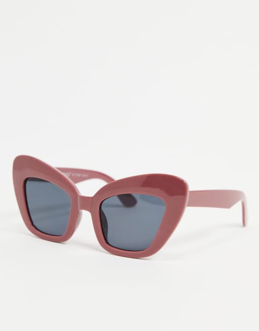 AJ Morgan cat eye sunglasses in mauve