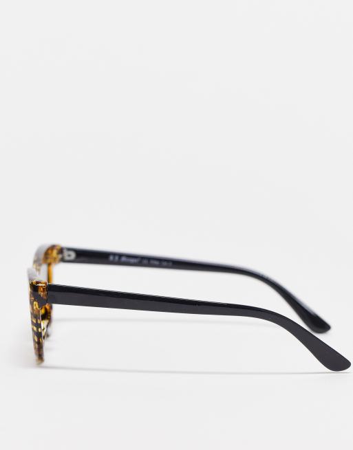 AJ Morgan Retro Cat Eye Sunglasses in Cheetah-Brown - ASOS Outlet