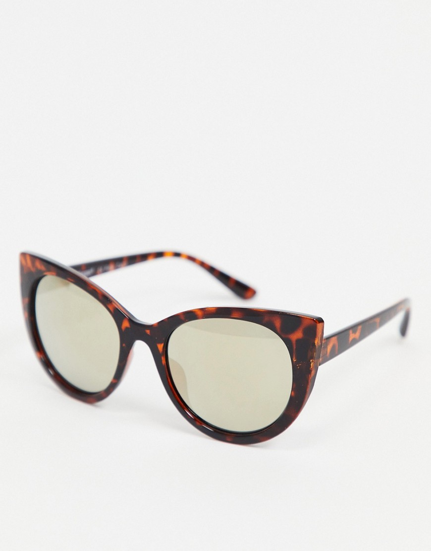 Aj Morgan Cat Eye Sunglasses In Tortoise Shell-brown