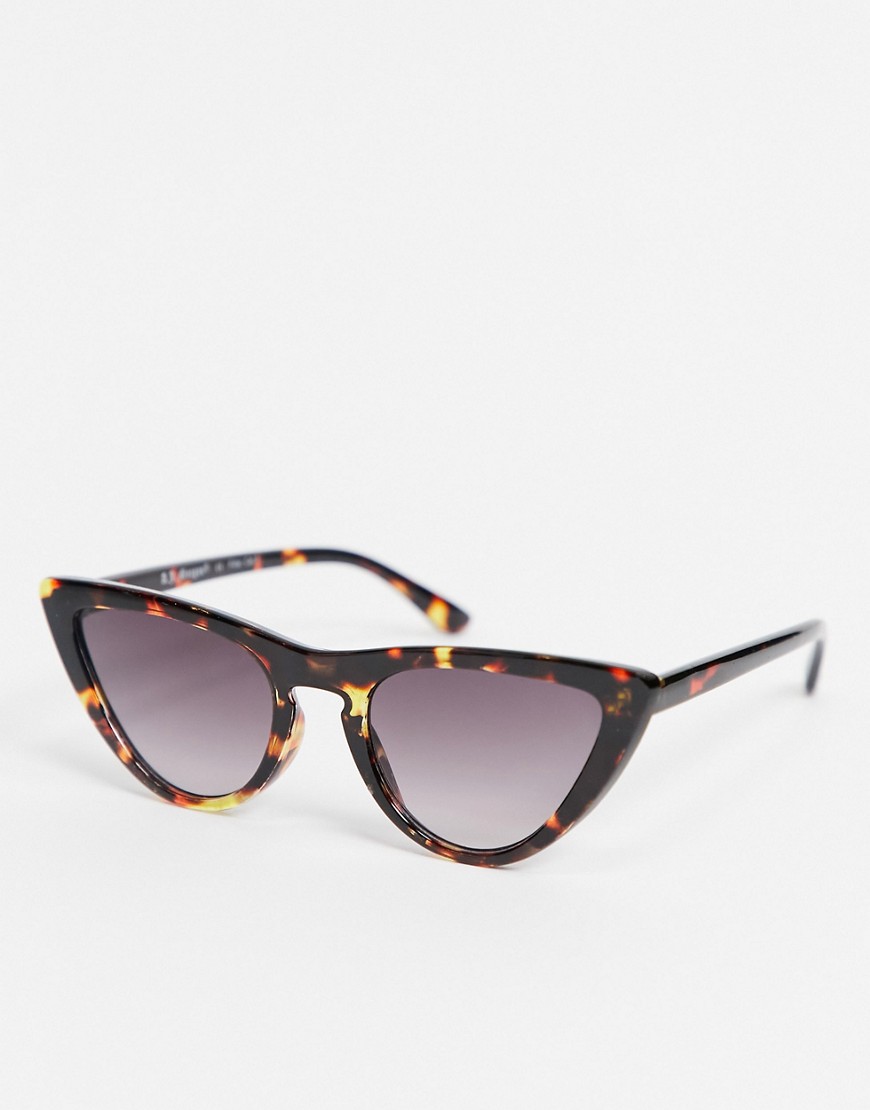Aj Morgan Cat Eye Sunglasses In Tortoise Shell-brown