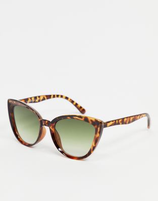 AJ Morgan cat eye sunglasses in tortoise shell | ASOS display picture 1