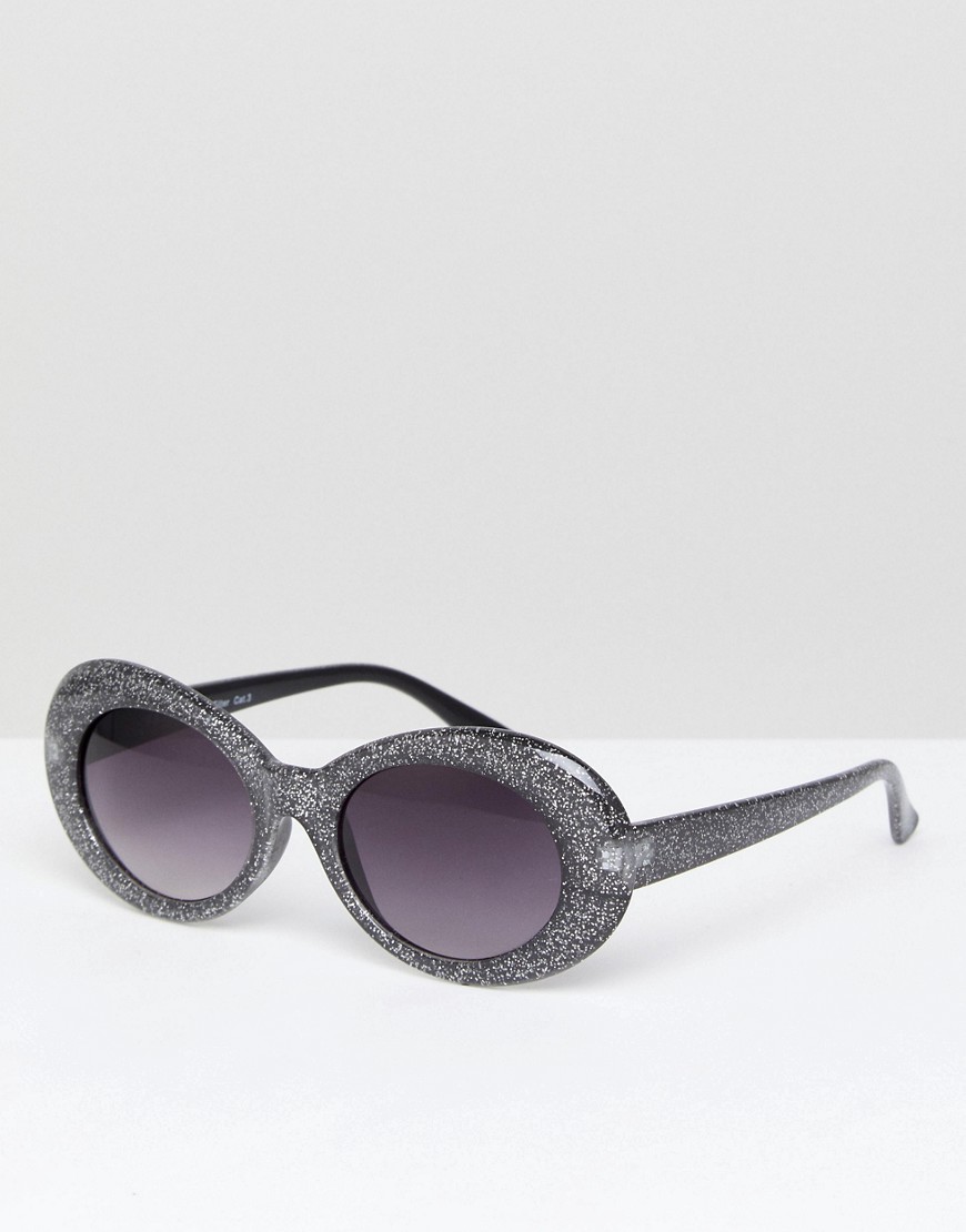 AJ Morgan - Cat eye-zonnebril in zwart met glitter