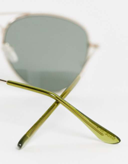 AJ Morgan - Chris - Lunettes de soleil style aviateur - Doré fumé, 2 de 4