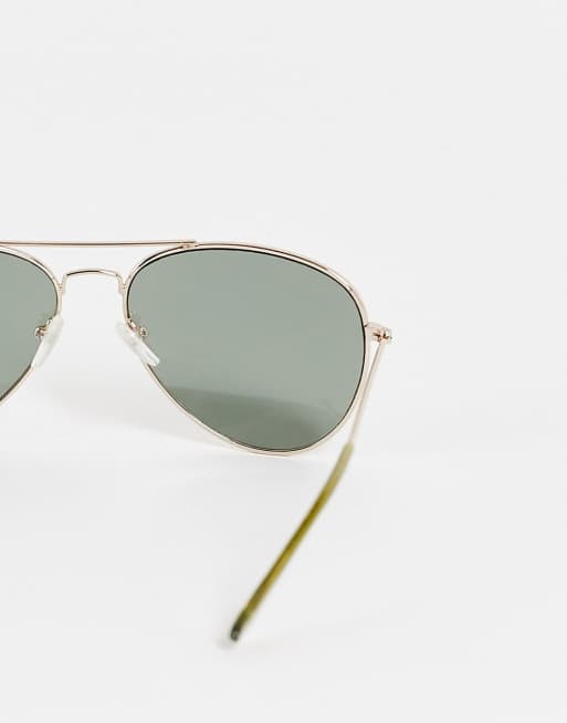 AJ Morgan - Chris - Lunettes de soleil style aviateur - Doré fumé, 3 de 4