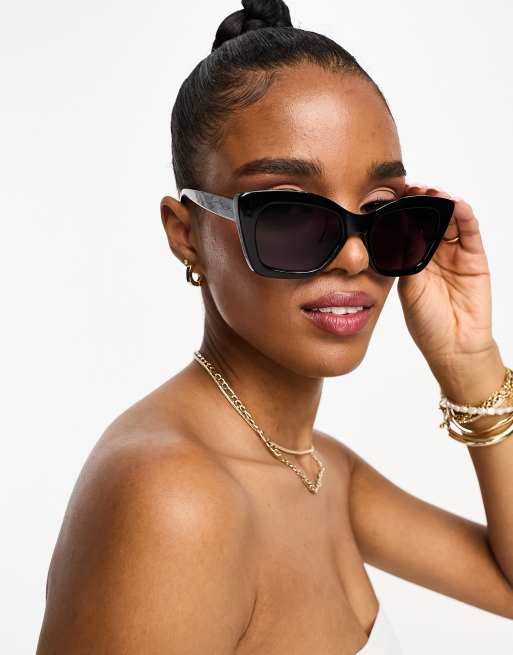 Chunky cat eye sunglasses best sale