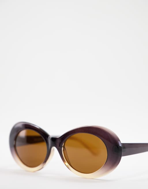 AJ Morgan chunky frame sunglasses in brown, 4 of 4