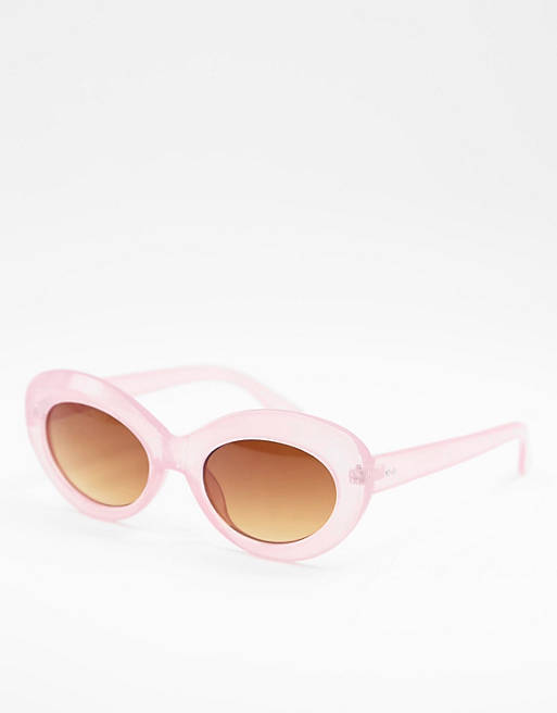 AJ Morgan chunky frame sunglasses in pink