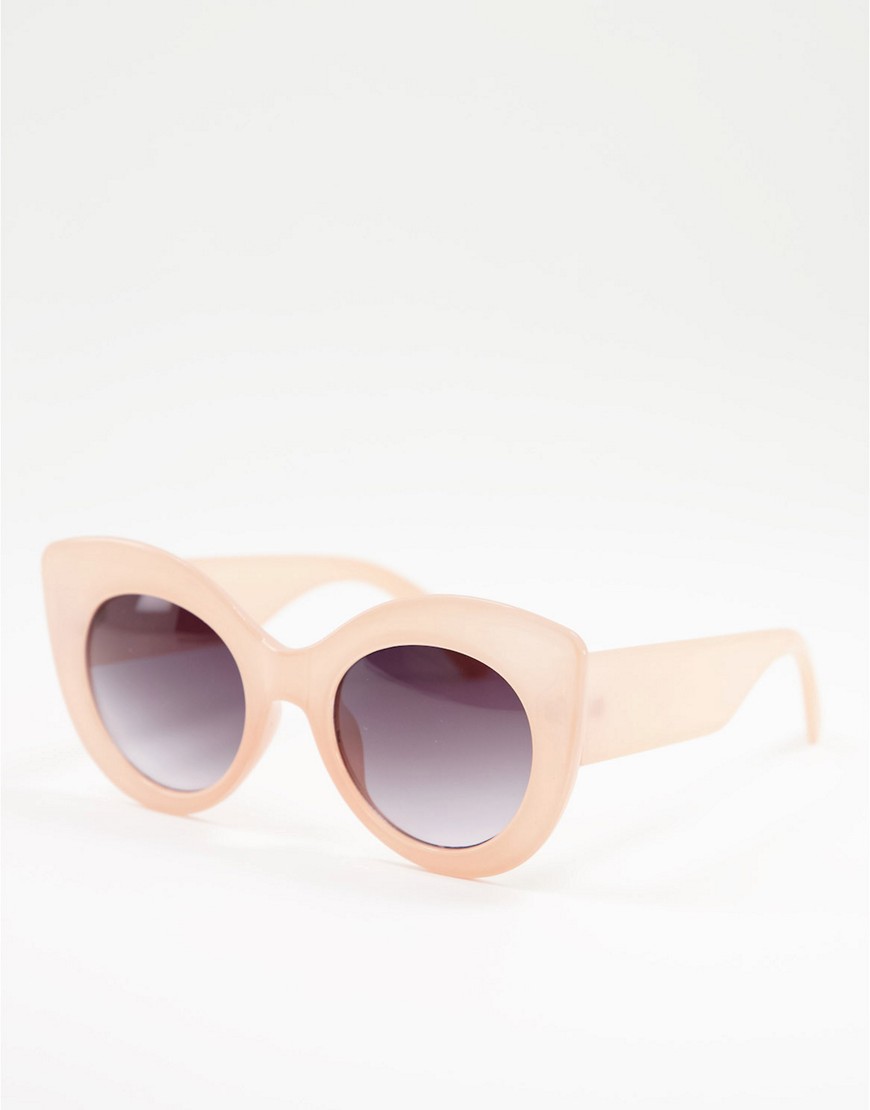 Aj Morgan Chunky Frame Sunglasses In Pink