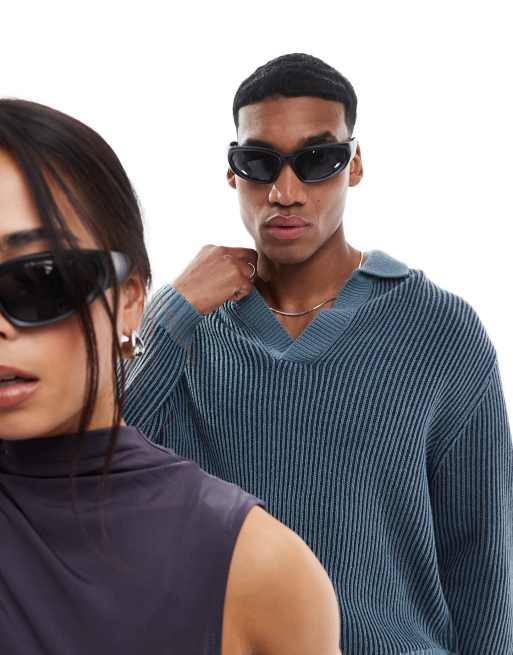 AJ Morgan classic racer sunglasses in black , 3 of 3