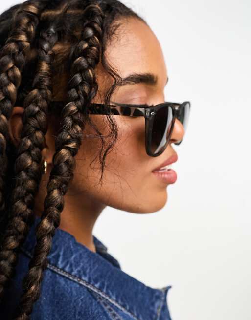 AJ Morgan classic sunglasses in gray tortoiseshell | ASOS display picture 2