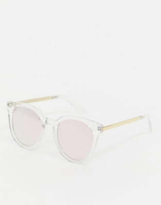 clear frame cat eye sunglasses