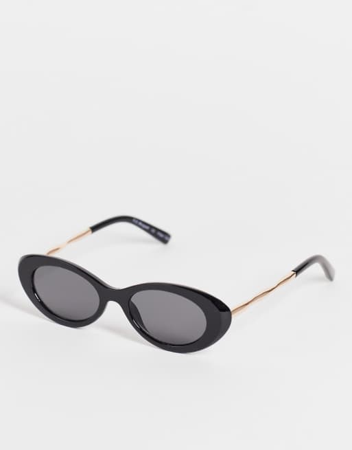 AJ Morgan – Czarne damskie okulary przeciwsłoneczne typu kocie oczy