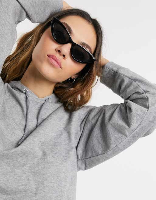 AJ Morgan – Czarne okulary przeciwsłoneczne typu kocie oko, 3 z 4