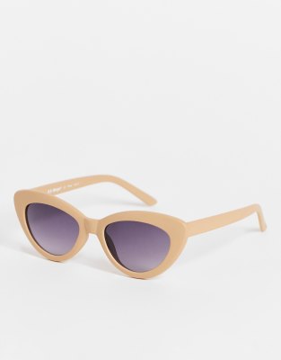 AJ Morgan - Dames cat eye-zonnebril in beige | ASOS