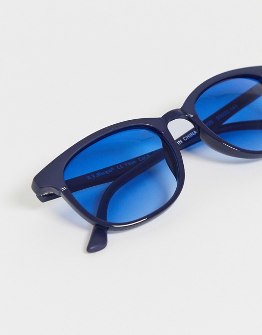 AJ Morgan diplomat blue lens sunglasses