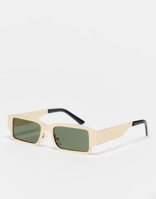 AJ Morgan – Eckige Sonnenbrille in Gold