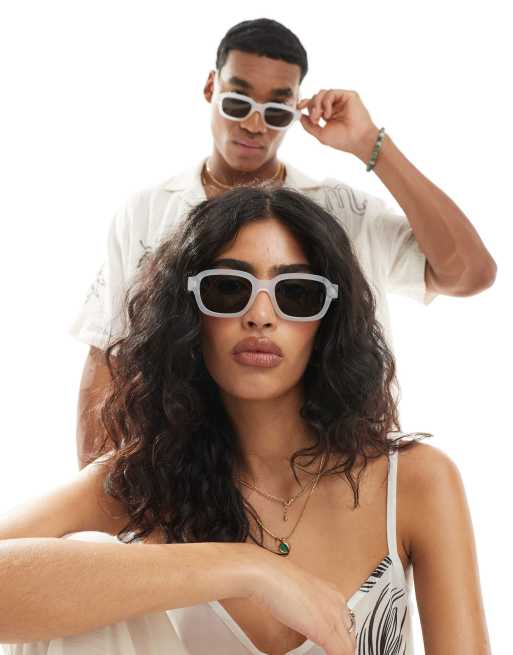 AJ Morgan – Eckige Sonnenbrille in  Kristall