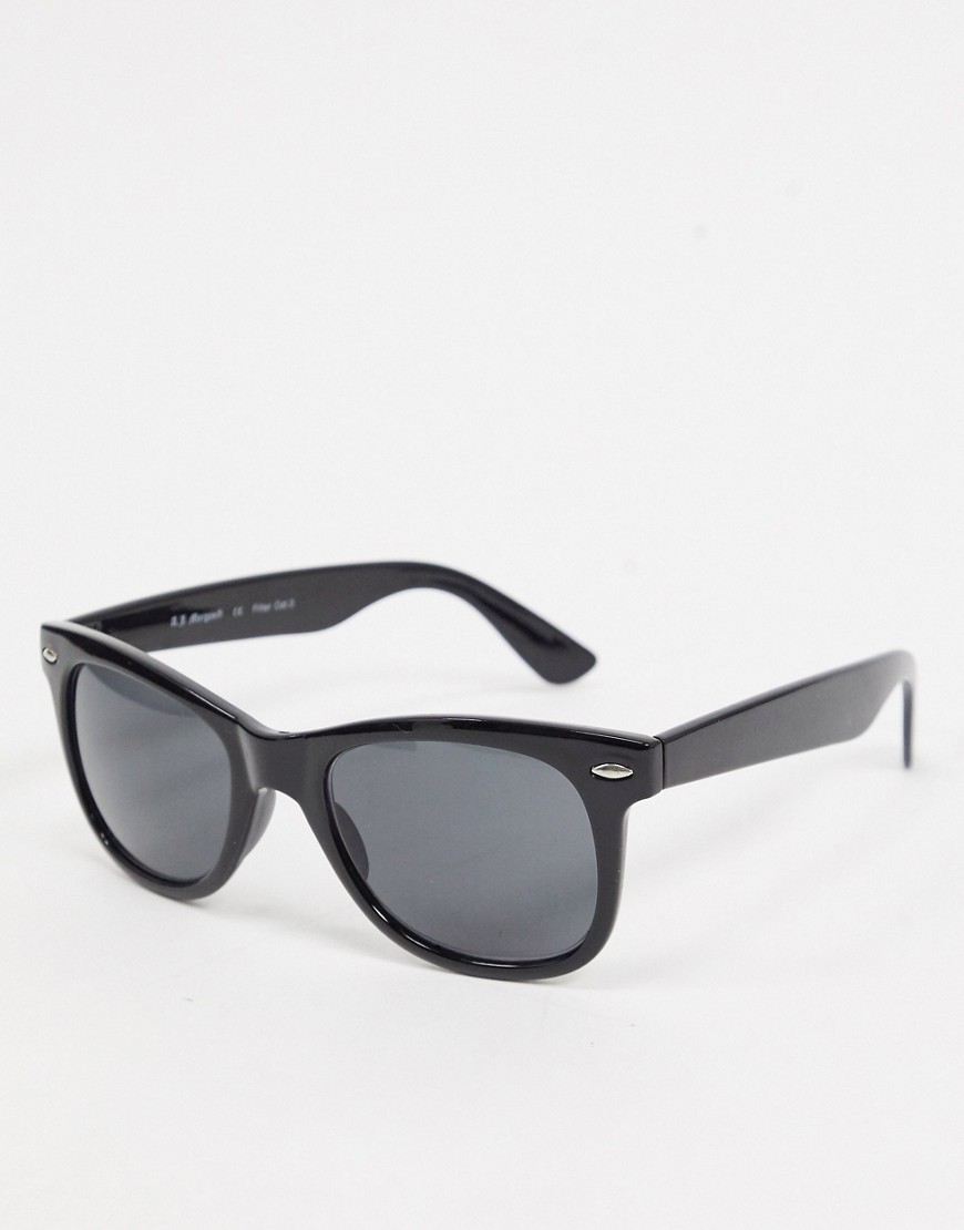 AJ Morgan – Eckige Sonnenbrille in Schwarz