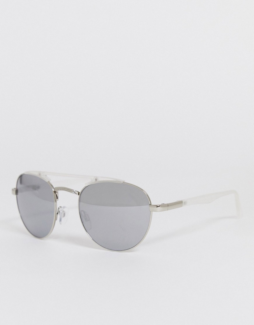 AJ Morgan – Fast – Pilotsolglasögon med spegelglas-Silver