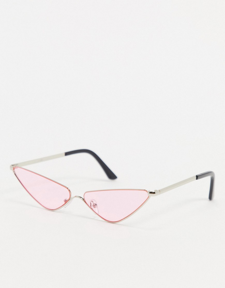 Aj Morgan Fly Trap Extreme Cat Eye Sunglasses In Pink