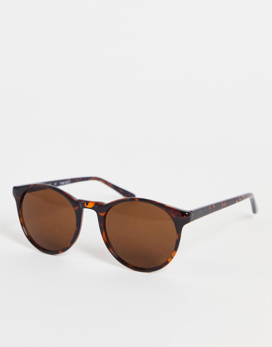 Grad school retro round sunglasses in tortoiseshell Asos Accessories Sunglasses Round Sunglasses 