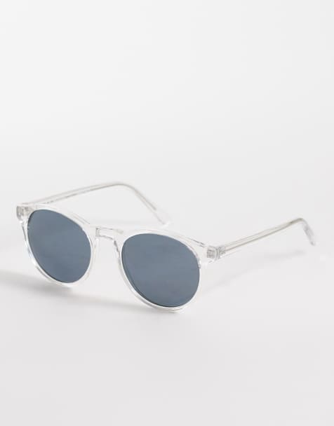 AJ Morgan grad school round sunglasses in crystal - NOC - view 1