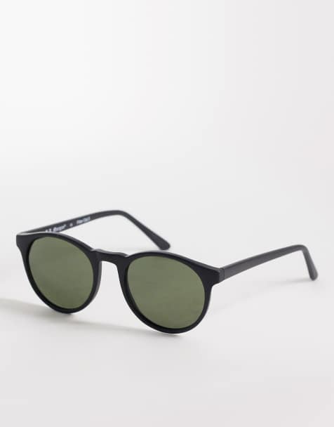 AJ Morgan Grad School round sunglasses in matte black - view 1