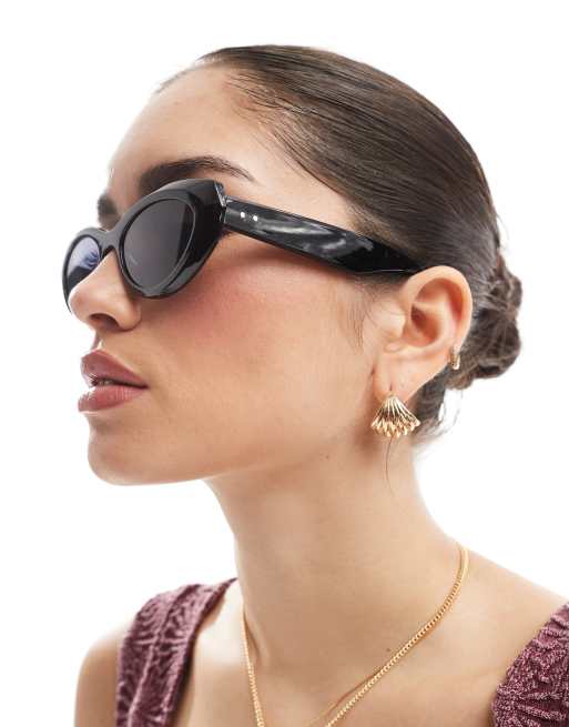 AJ Morgan - Grote cat eye-zonnebril in zwart , 2 van 3
