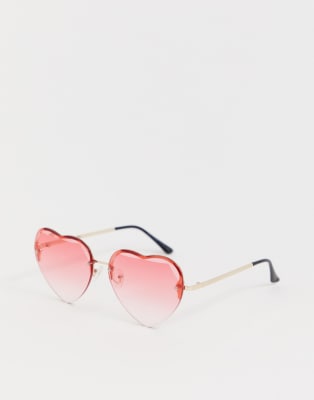 AJ Morgan AJ Morgan heart sunglasses in pink