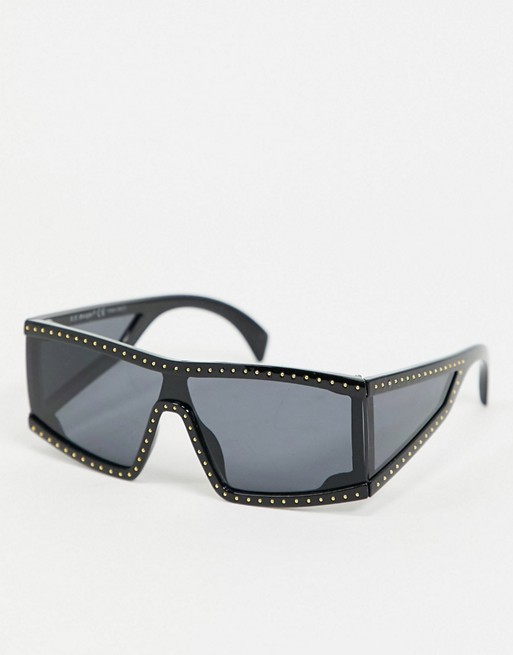 AJ Morgan hippoddrome shield sunglasses