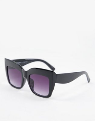 AJ Morgan Imperial glam square sunglasses in black