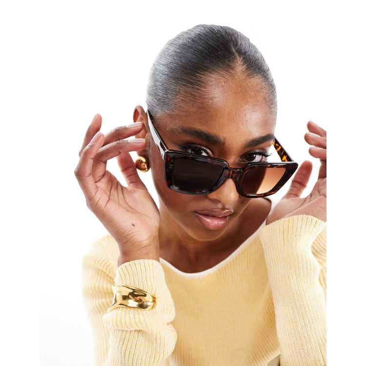 AJ Morgan large square sunglasses in tortoiseshell | ASOS display picture 2